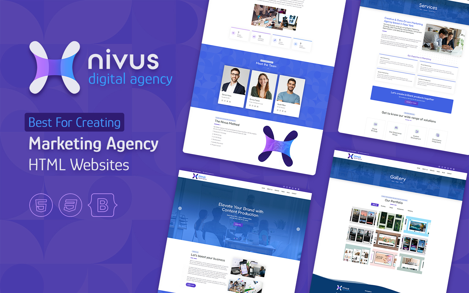 Nivus - Digital Agency Website Template