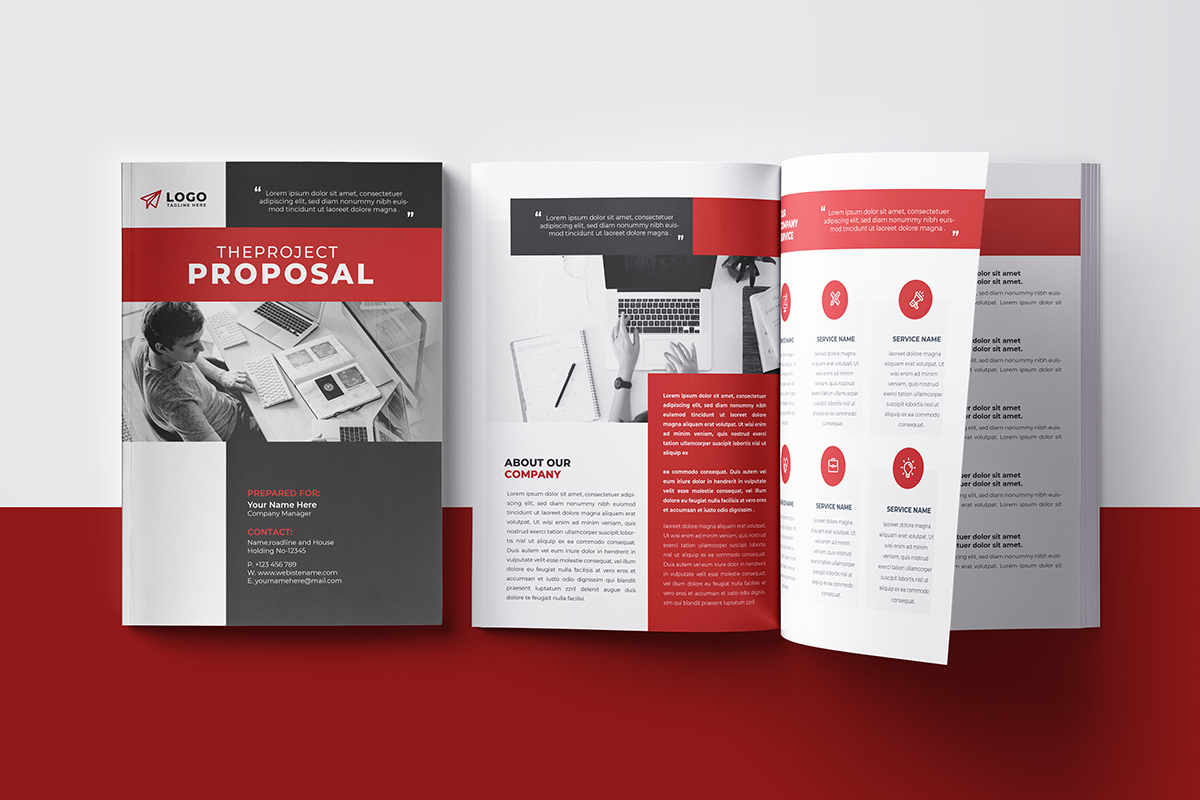 Business Proposal Template Layout.