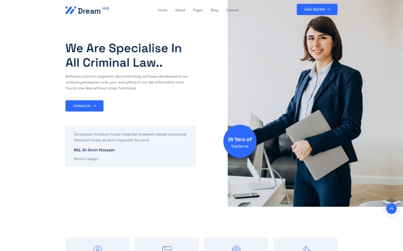DreamHub - Law Consulting HTML5 Template