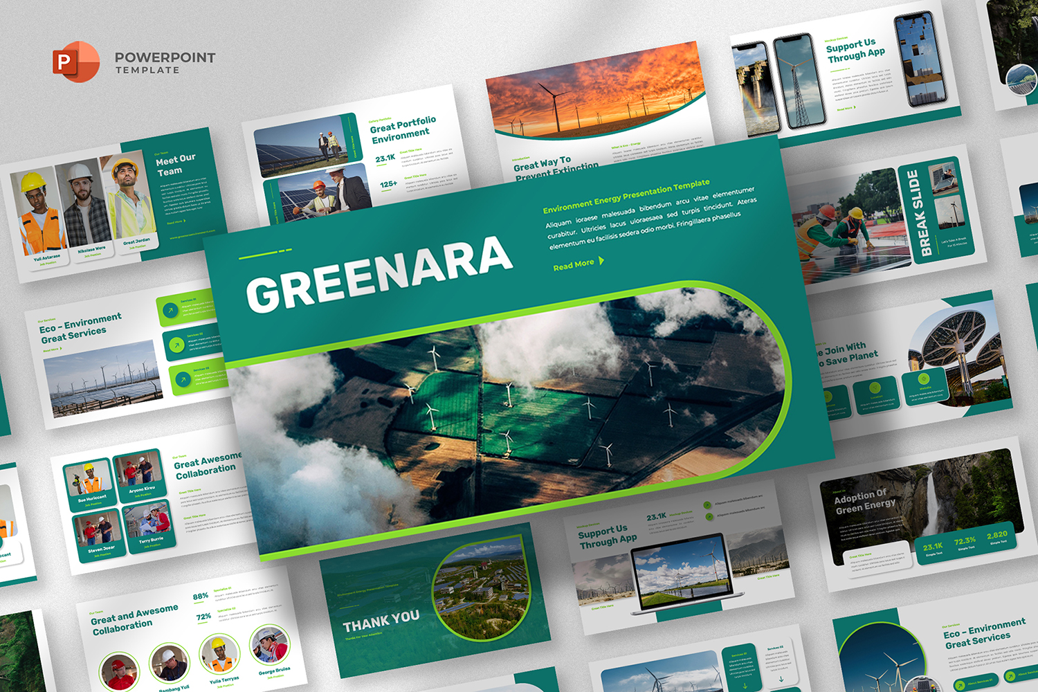 Greenara - Environment Powerpoint Template
