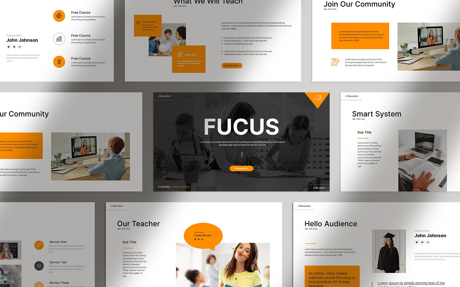 The Education Presentation Template Layout