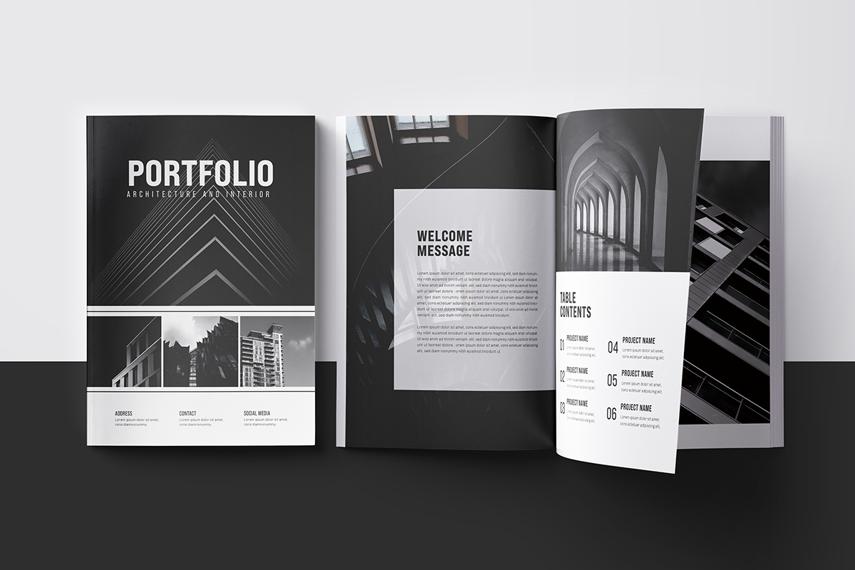Architecture Portfolio or 12 Pages Architecture Portfolio Template