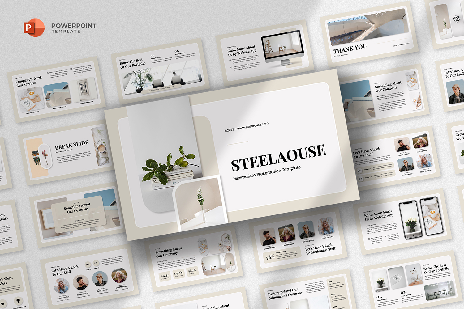 Steelaouse - Minimalist Powerpoint Template