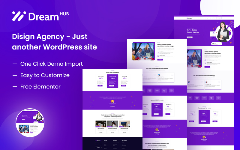 DreamHub - Design Agency WordPress Theme