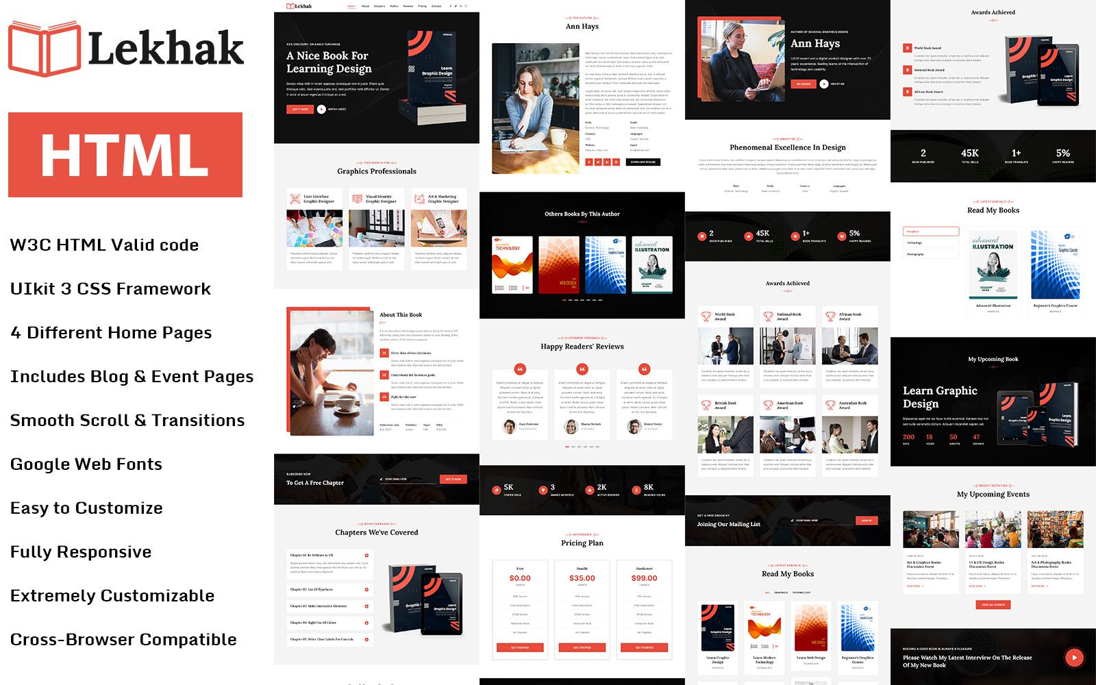 Lekhak - Book and Author Landing Page