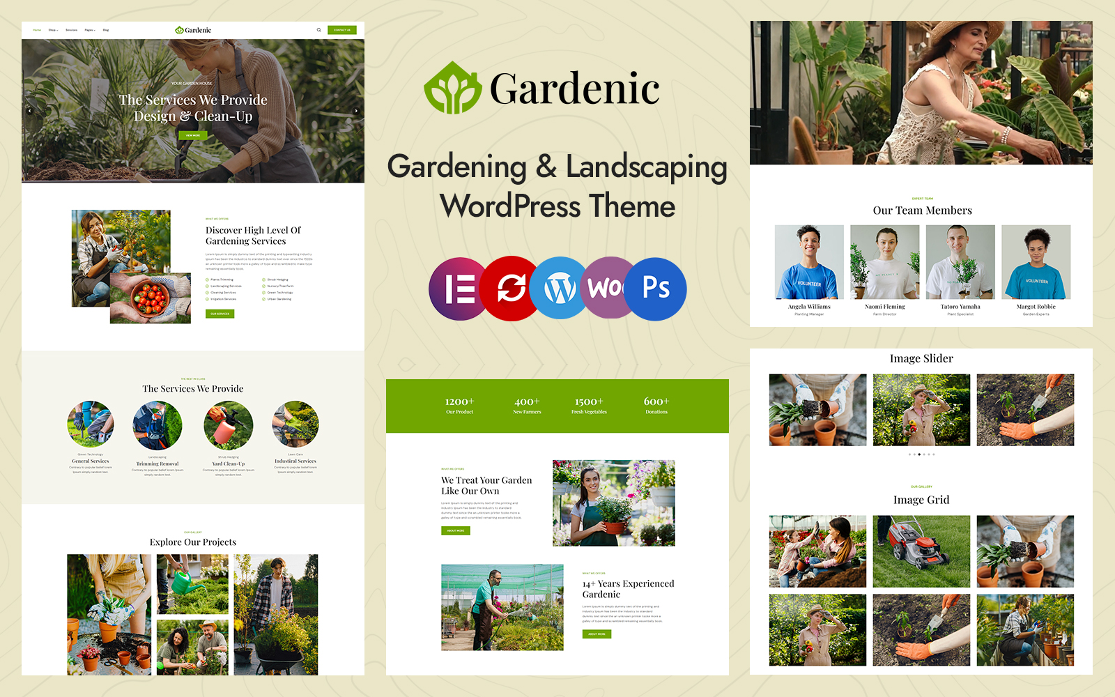 Gardenic - Landscape Gardening Elementor WordPress Theme