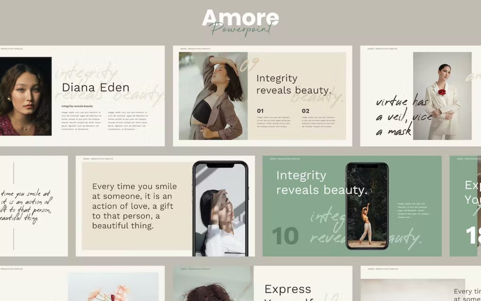 Amore Aesthetic Theme Powerpoint