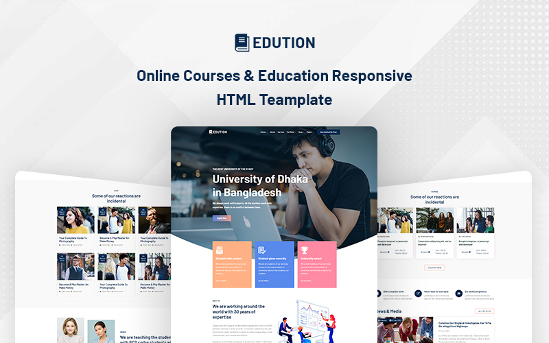 Edution – Online Courses and Education Website Template