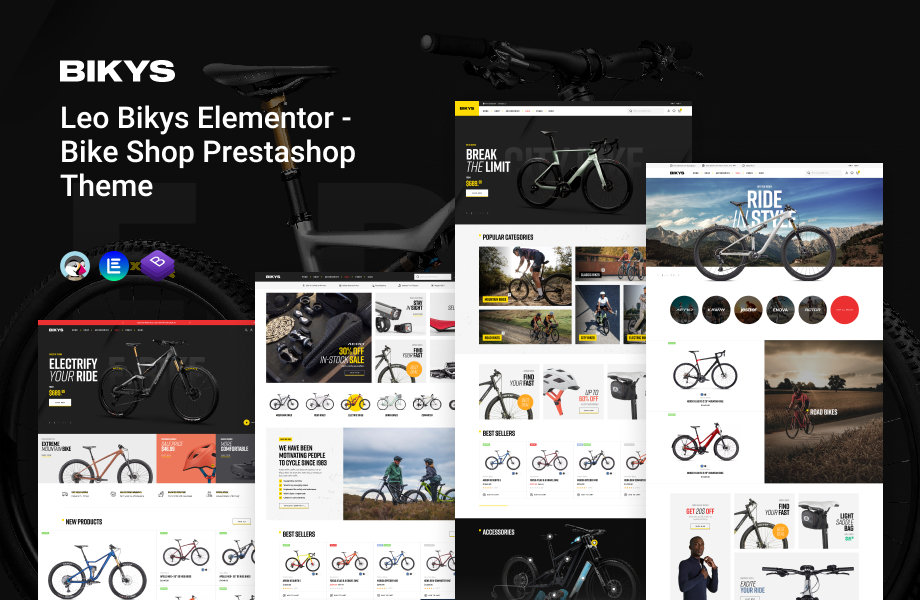 Leo Bikys Elementor - Bike Shop Prestashop Theme