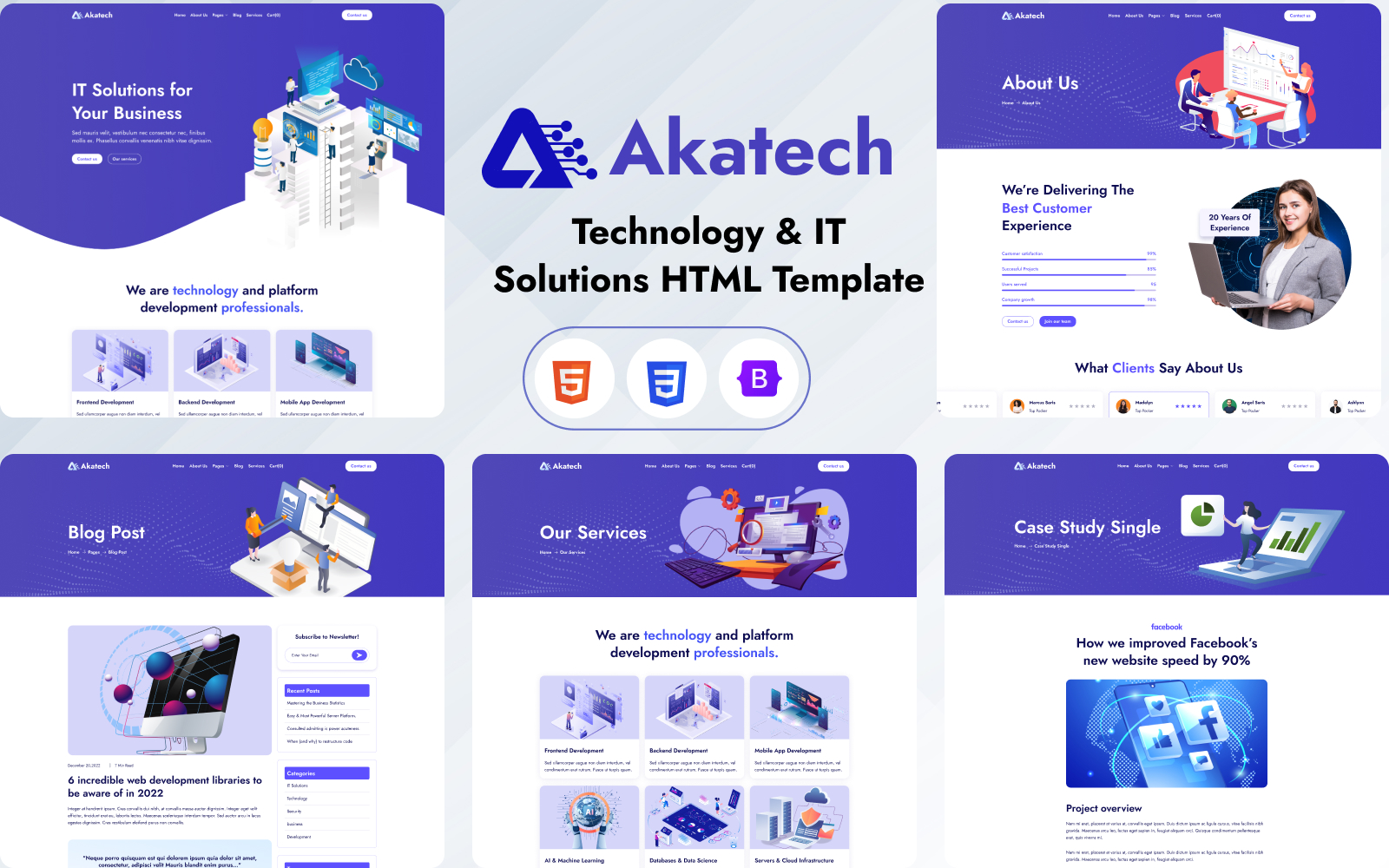 Akatech - Technology & IT Solutions HTML Template