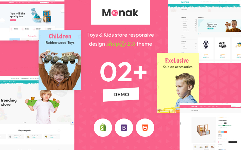 Monak - The Kids Fashion & Toys Premium Shopify Theme