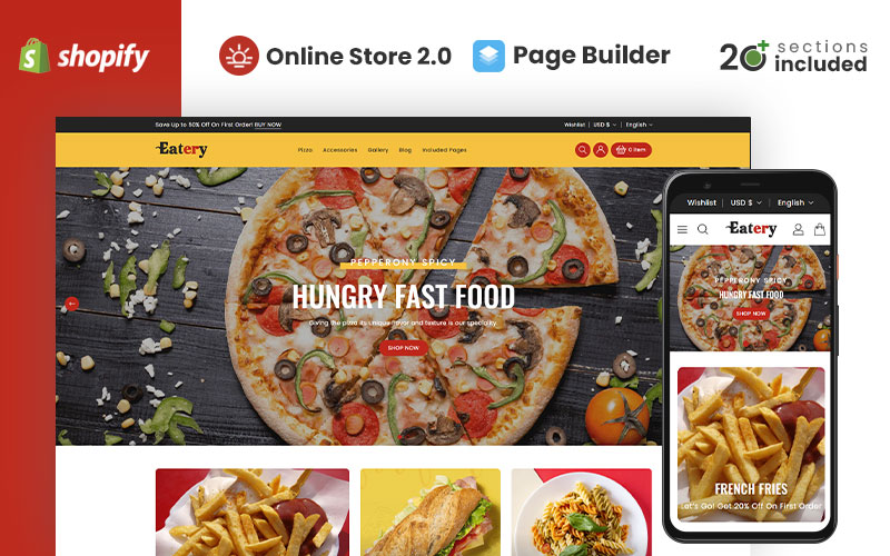 Eatery - Responsive Food Shopify Theme