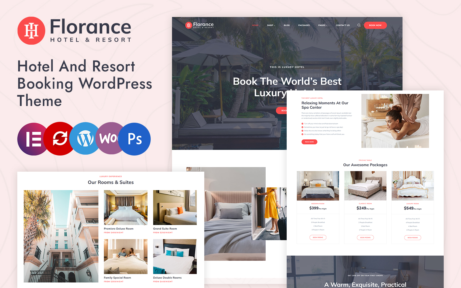 Florance - Hotel and Resort Booking Elementor Wordpress Theme