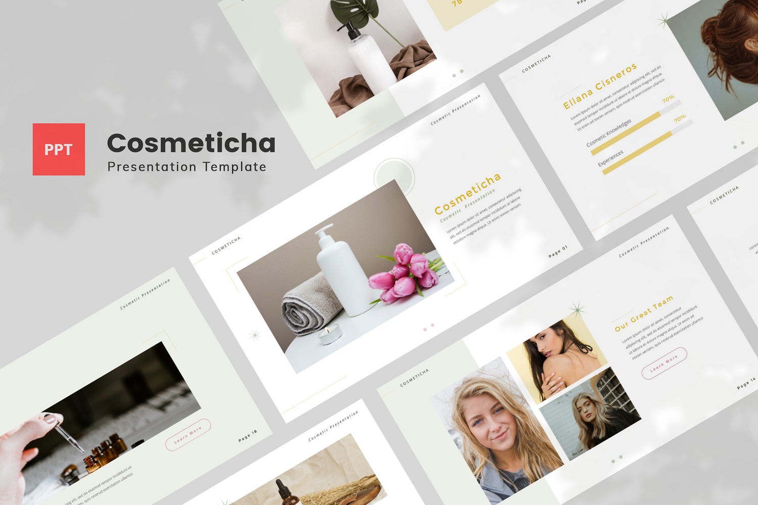 Cosmeticha — Cosmetic Powerpoint Template