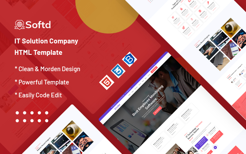 Softd – IT Solution Company Website Template