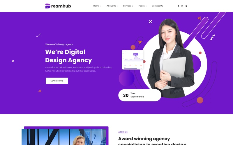 Dreamhub - Design Agency HTML5 Template