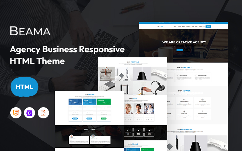 Beama – Agency Business Website Template