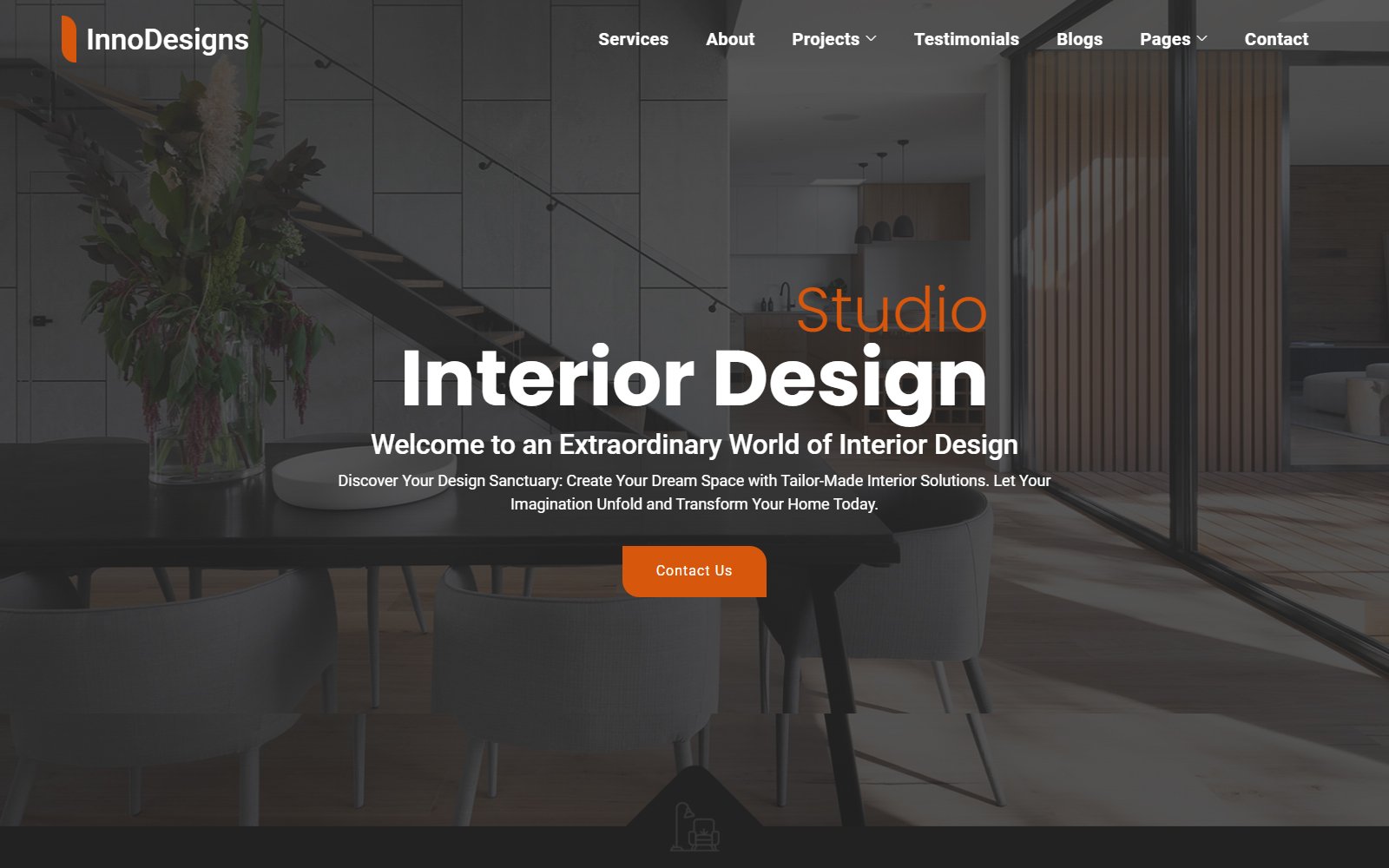 InnoDesigns - Interior Design Studio Website Template