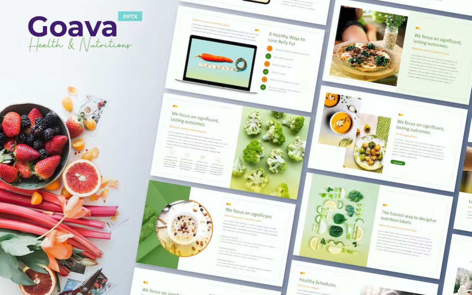 Goava - Health & Nutritions Powerpoint Template