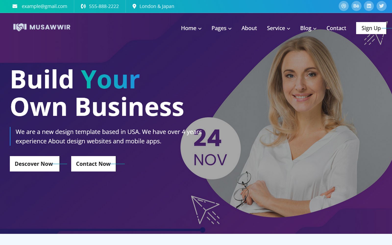 Musawwir - Multipurpose Business & Agency Website Template