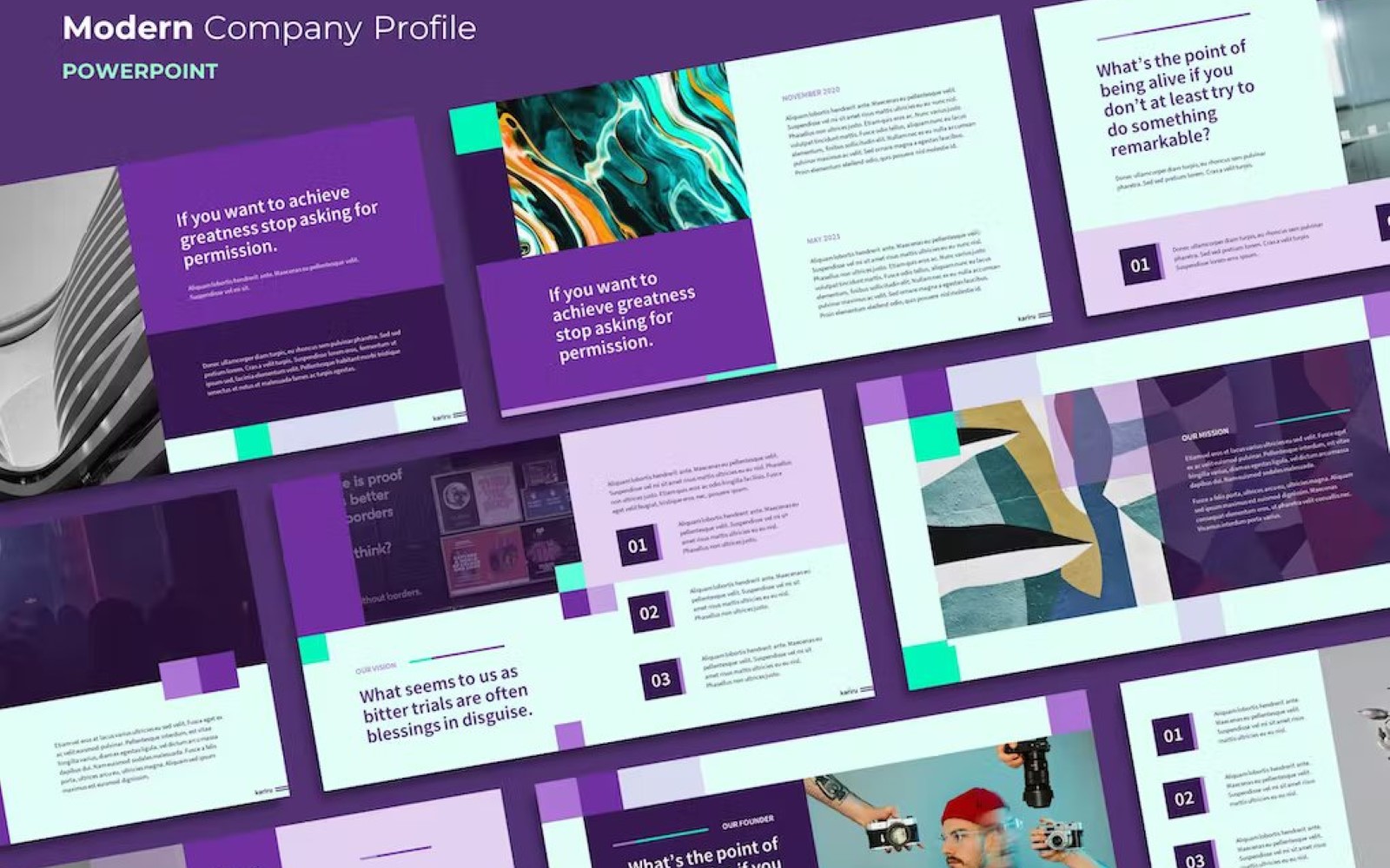 Kariru - Modern Company Profile Powerpoint
