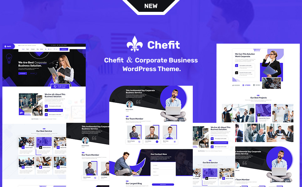 chifit and Corporate Business Responsive WordPress Theme
