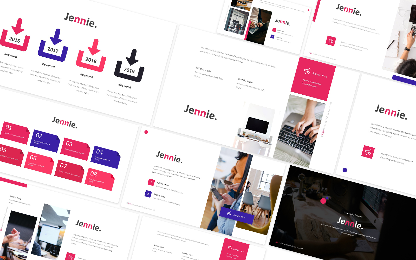 Jennie Clean And Modern Powerpoint Template