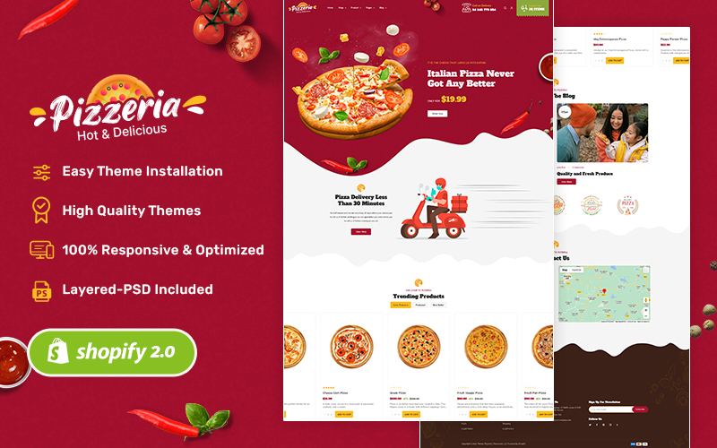 Pizzeria - Shopify Theme for Pizza, Fast Food, Restaurant & Cafes