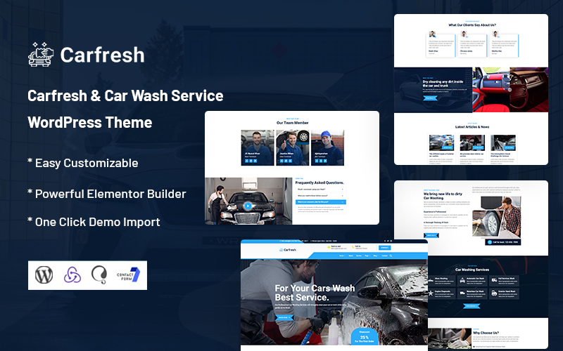 Carfresh - Car Wash Service WordPress Theme