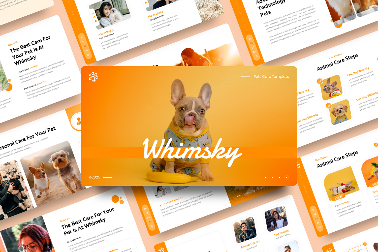 Whimsky - Pets Care PowerPoint Template