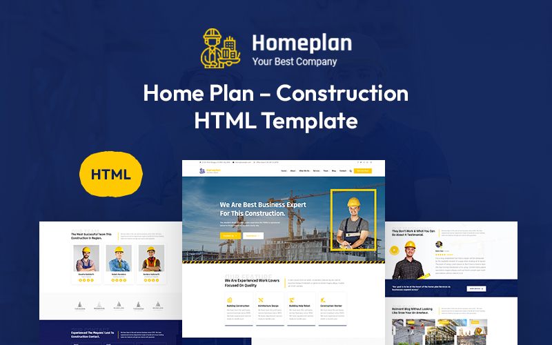 HomePlan – Construction Website Template