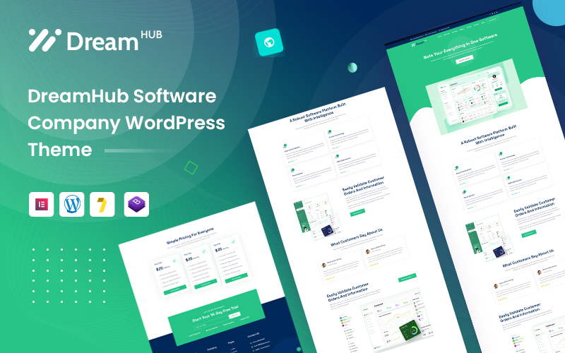 DreamHub Software Company WordPress Theme