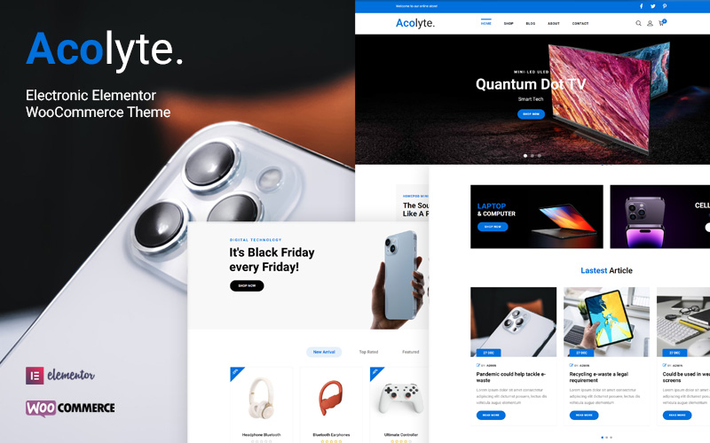 Acolyte - Electronic Elementor WooCommerce Theme