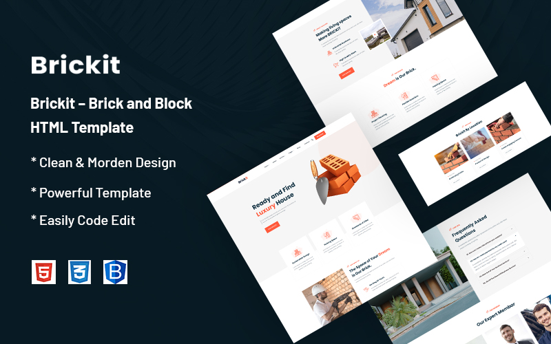 Brickit – Brick and Block Website Template