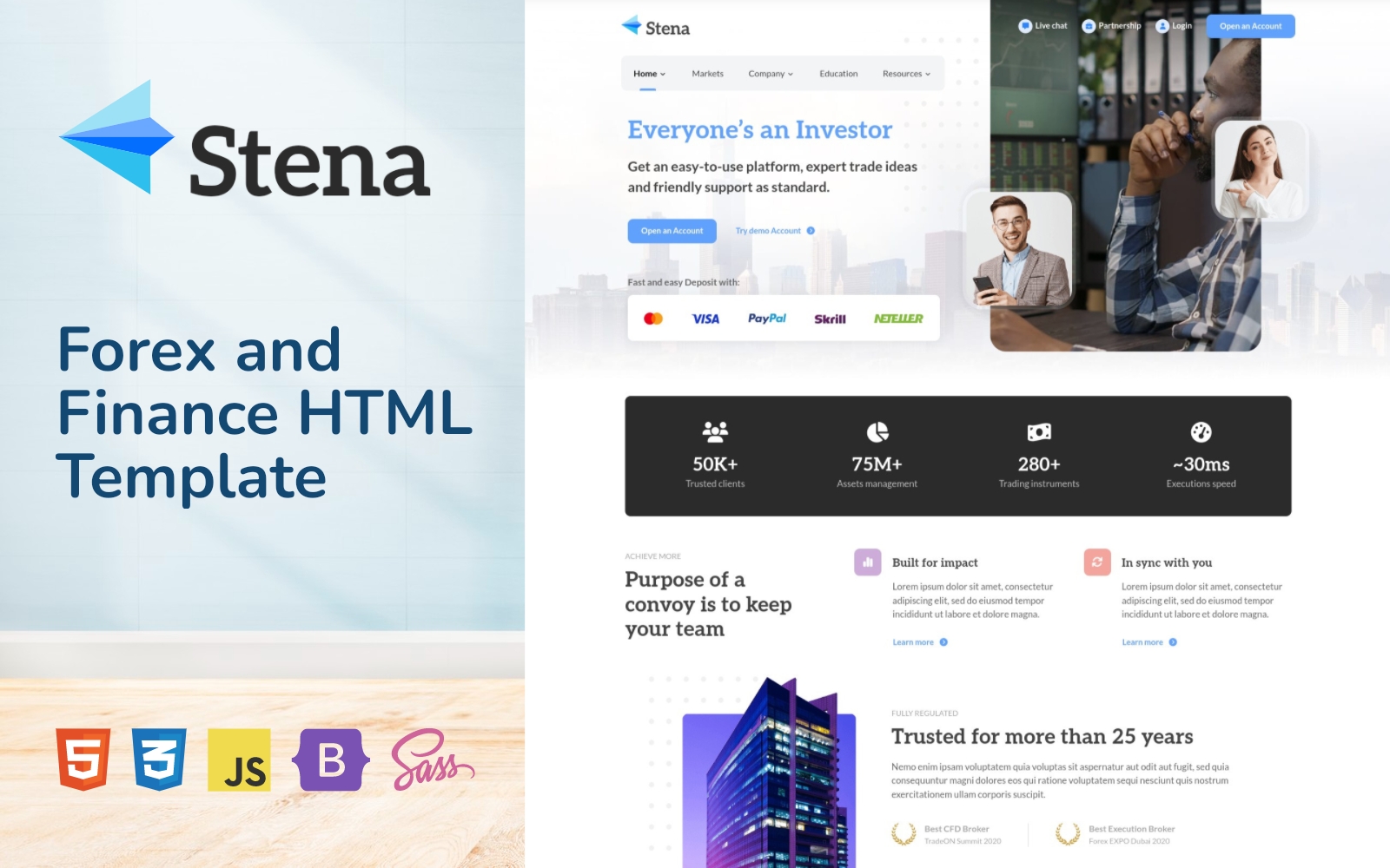 Stena - Forex and Finance HTML Template