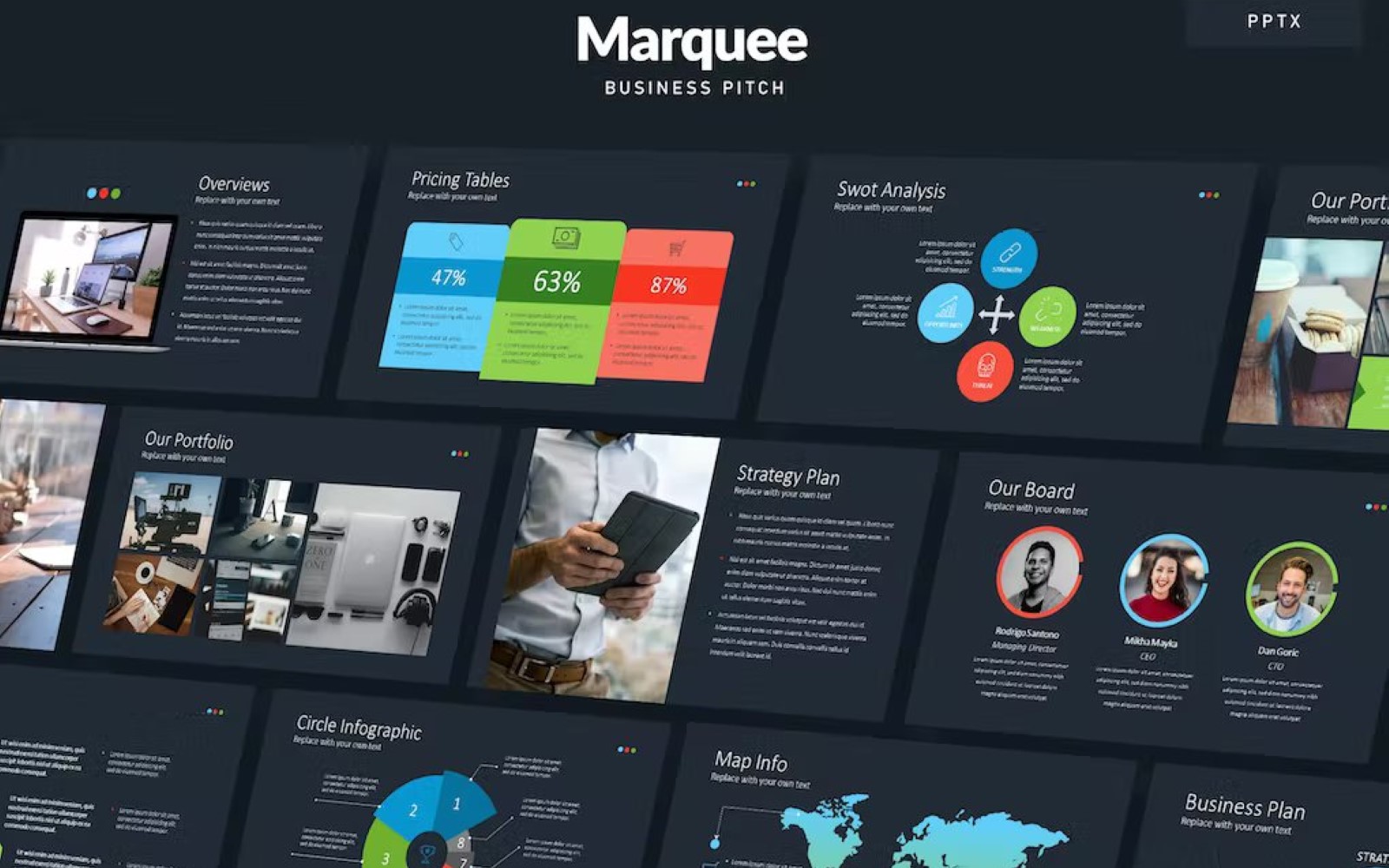MARQUEE - Business Pitch Powerpoint Template