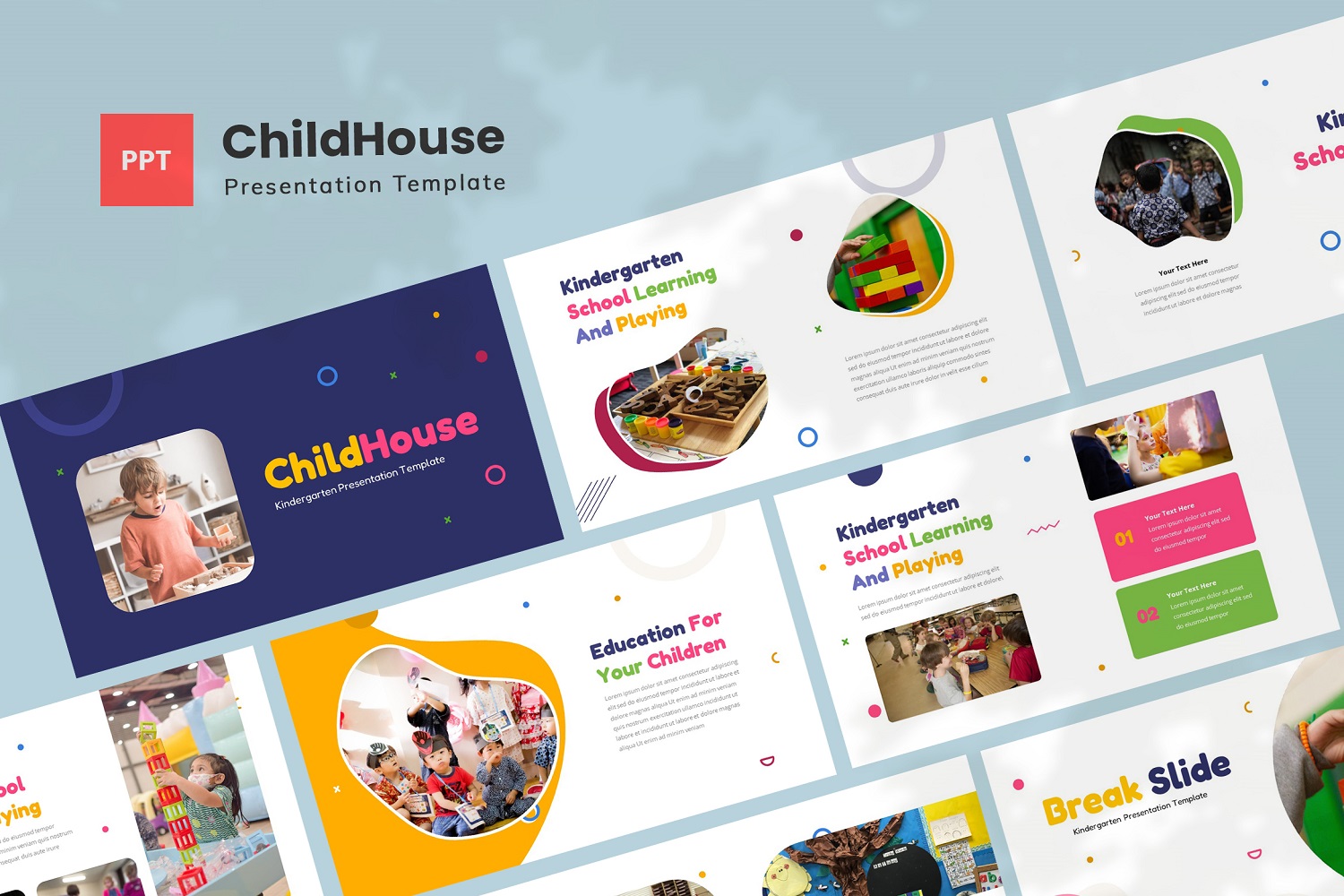 ChildHouse — Kindergarten Powerpoint Template
