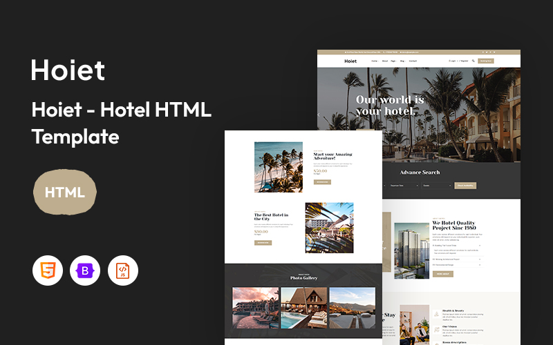 Hoiet - Hotel Website Template