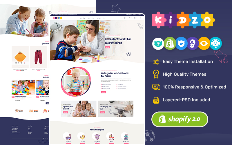 Kidzo - Shopify Multipurpose Responsive Theme for Baby, Kids & Toys