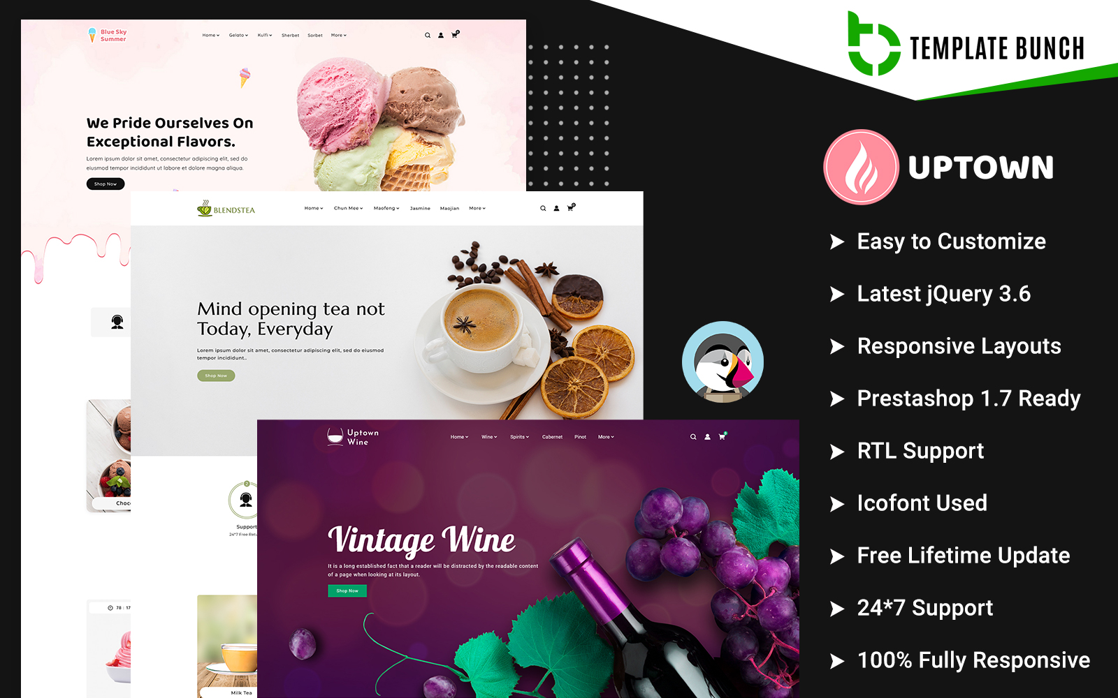 Uptown - Summer and Tea With Wine - Responsive Prestashop Theme for eCommerce