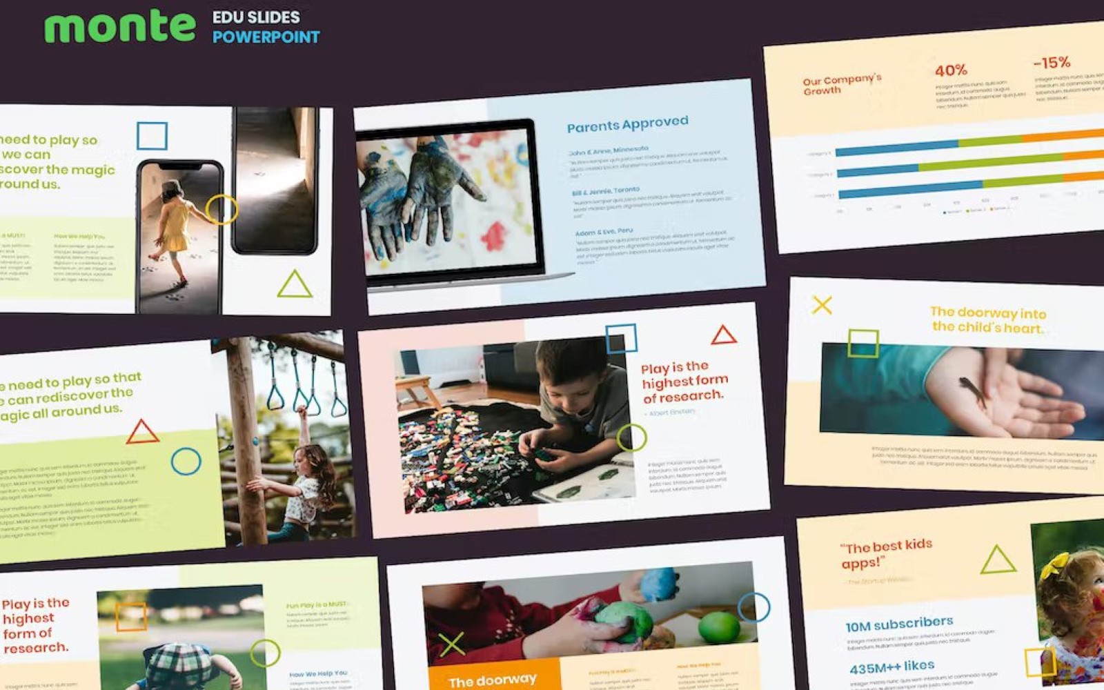 Monte - Education Theme Powerpoint Template