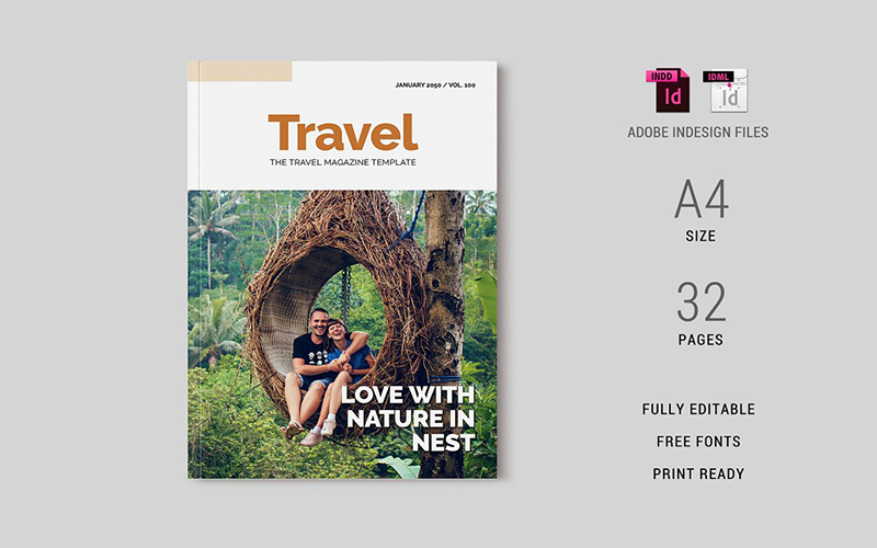 Travel Magazine Template 01