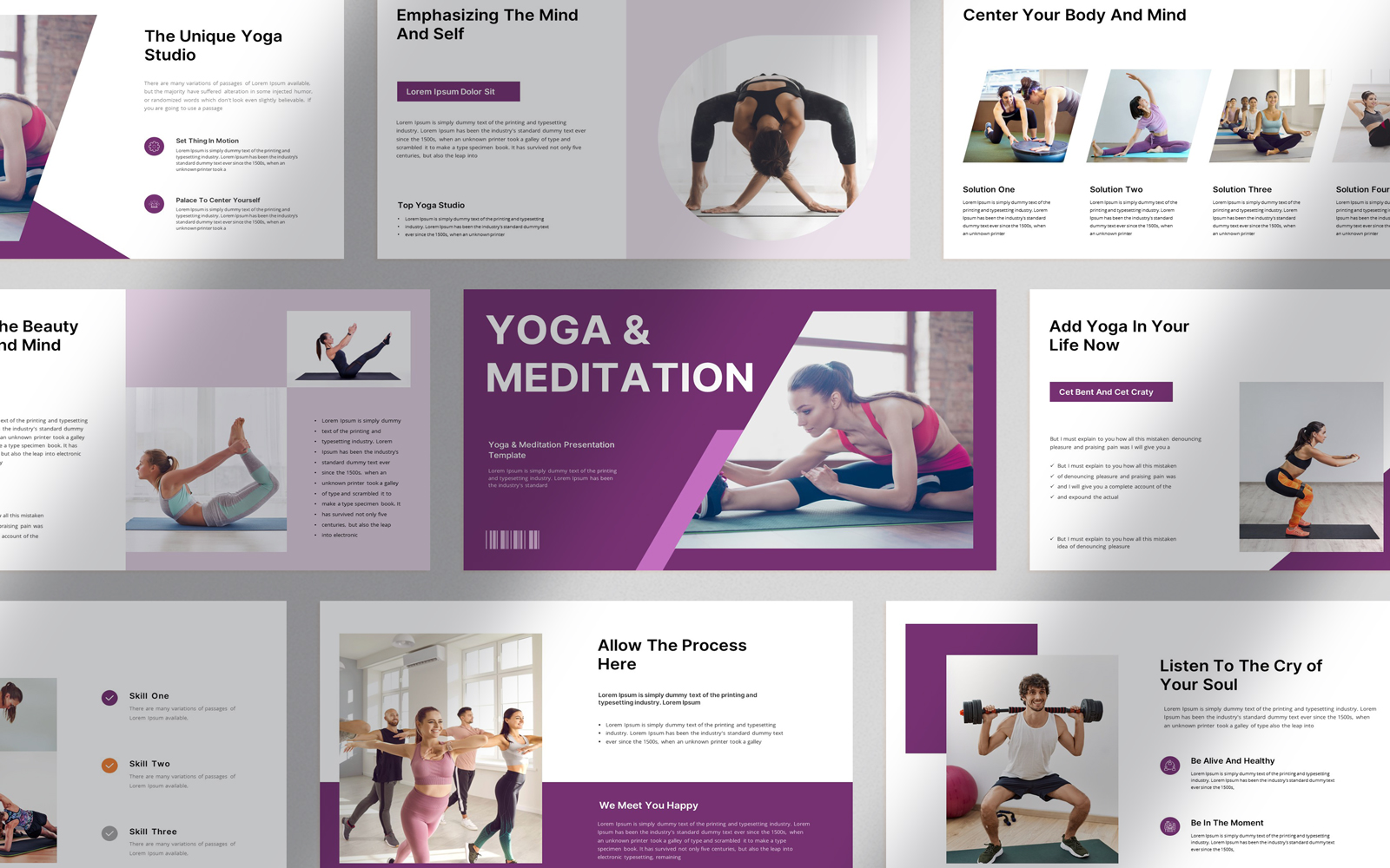 Yoga & Meditation Presentation Template