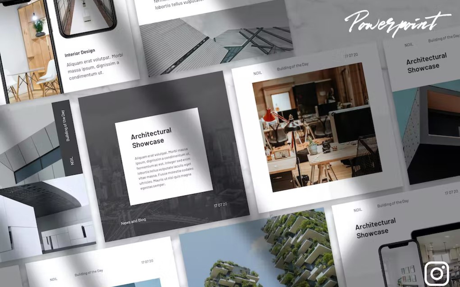 Noil - Architecture Instagram Kit Powerpoint