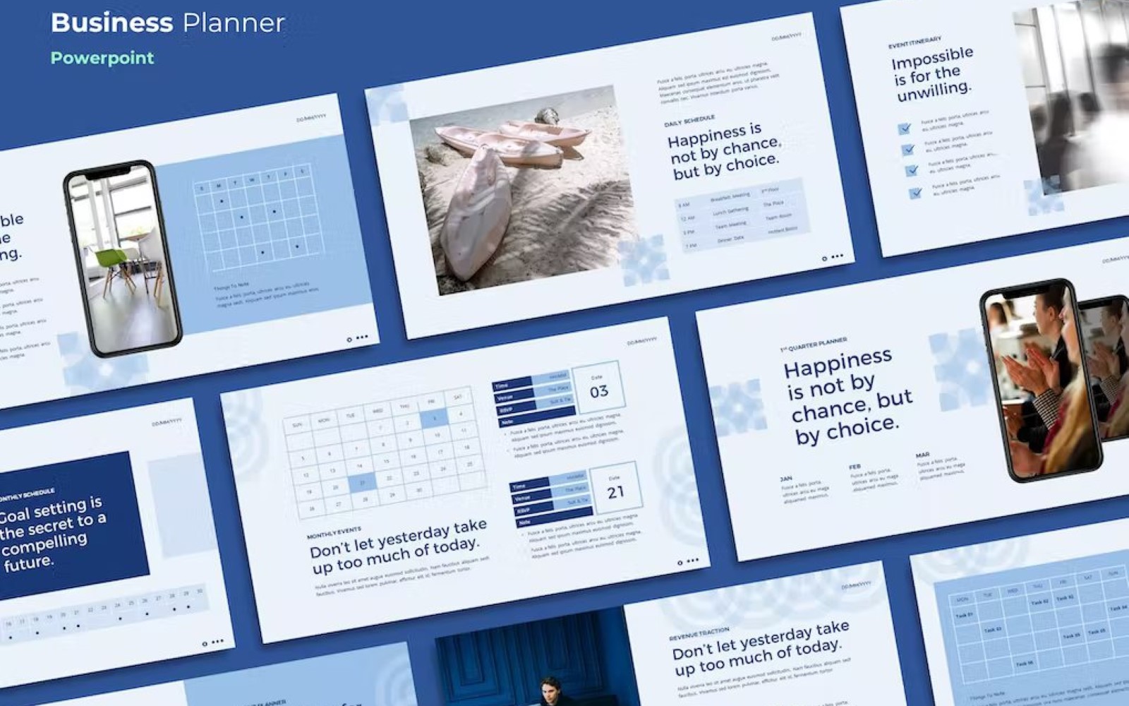 Oblake - Company Business Planner Powerpoint