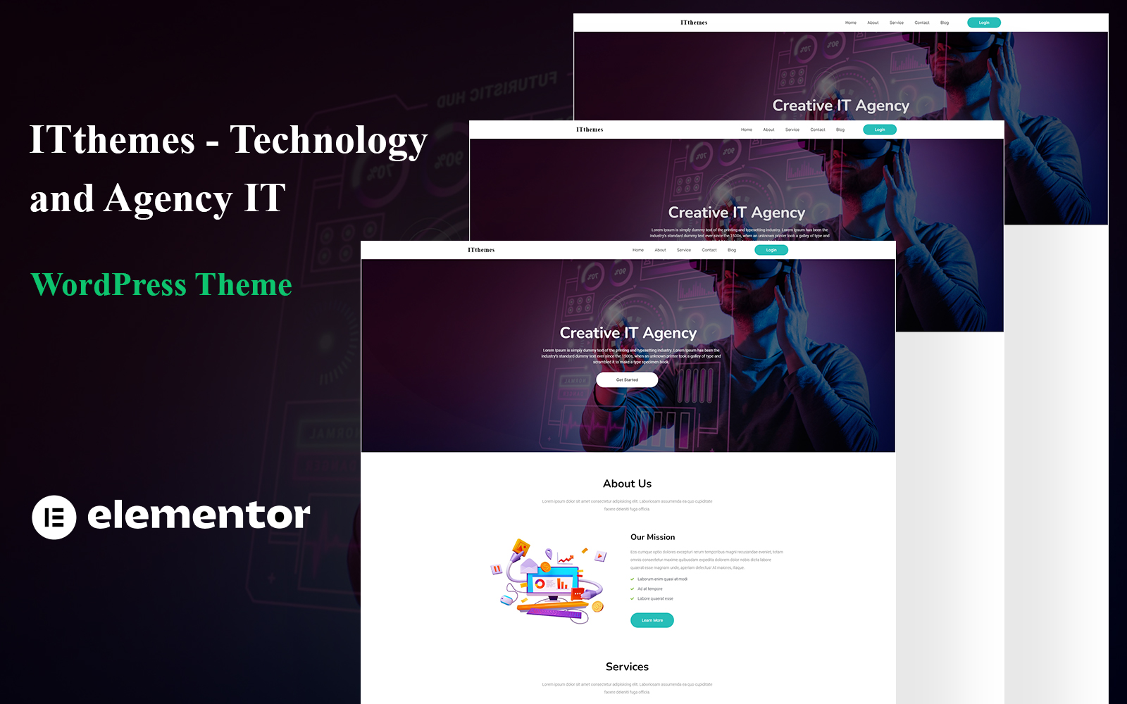 ITthemes - Technology and Agency IT One Page WordPress Theme