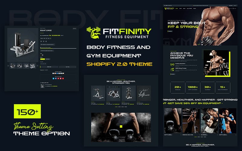 Fitfinity - Body Fitness and Gym Equipment Shopify 2.0 Theme