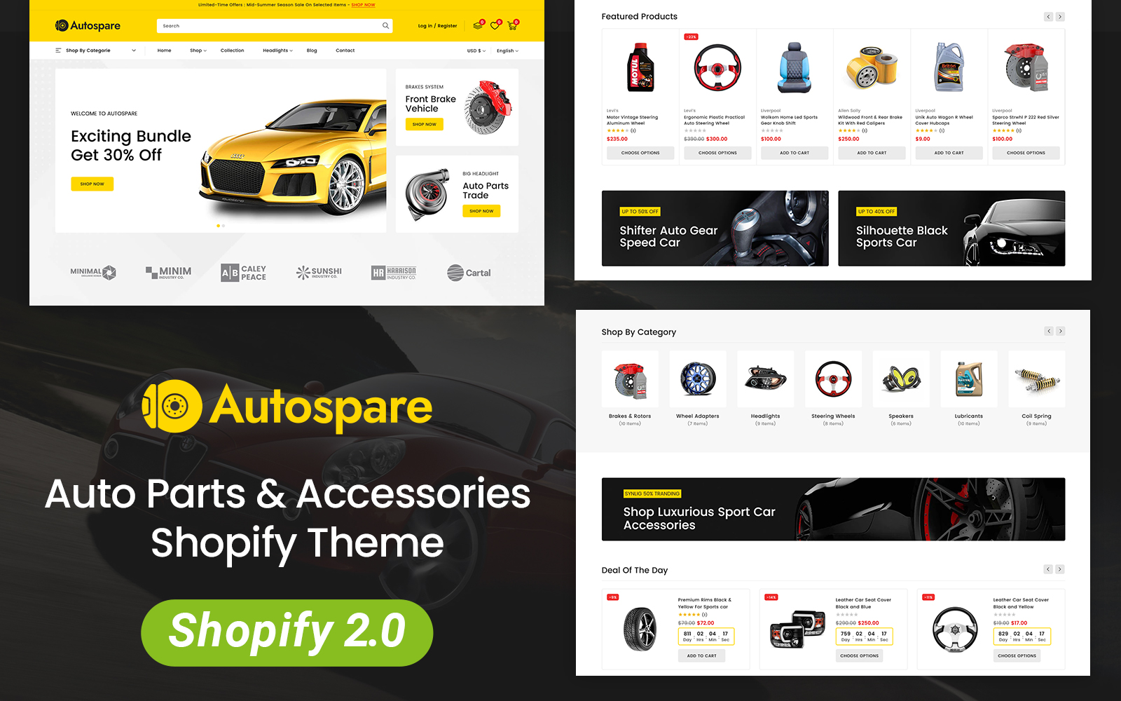 Aautospare - Auto Parts & Accessories Store Shopify 2.0 Responsive Theme