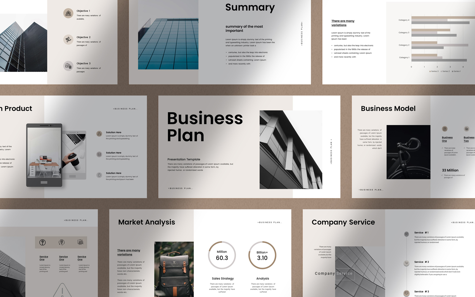 Simple Business Plan Presentation Template