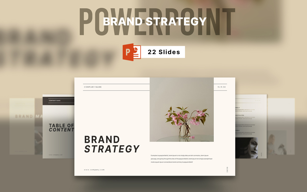 Brand Strategy Presentation Template' Item